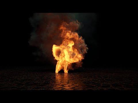 Man on fire Turbulence FD and Octane Render