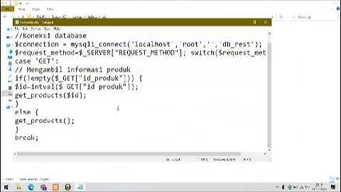 Quiz 8 Video Praktek REST API