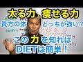 低糖質ダイエットは「痩せる力」を引き出す事!