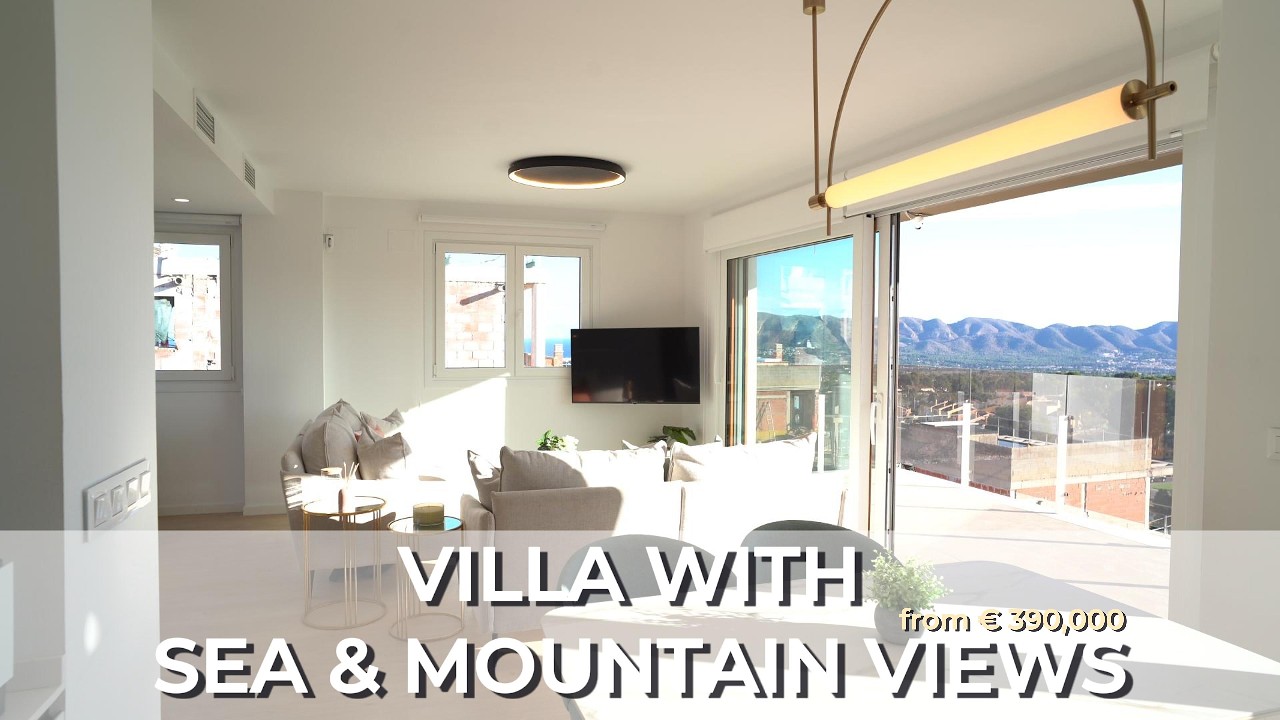 🇪🇸 MODERN VILLA WITH SEA & MOUNTAIN VIEWS – FROM €390K