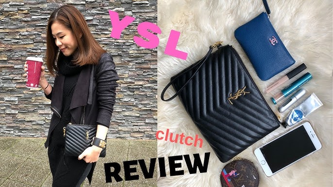 Why The YSL Uptown Pouch Is The Perfect Clutch - Christinabtv