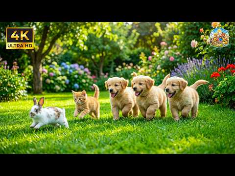 Baby Animals 4K 🐣 Beautiful Young Wildlife Stories with Soft Music for Inner Peace 🌿💖