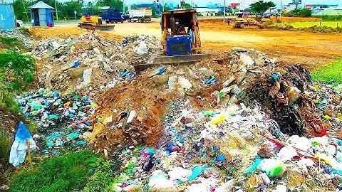 Amazing Update Actions!! best Operator Clear Garbage Dump Waste Construction Stone By Skills Dozer