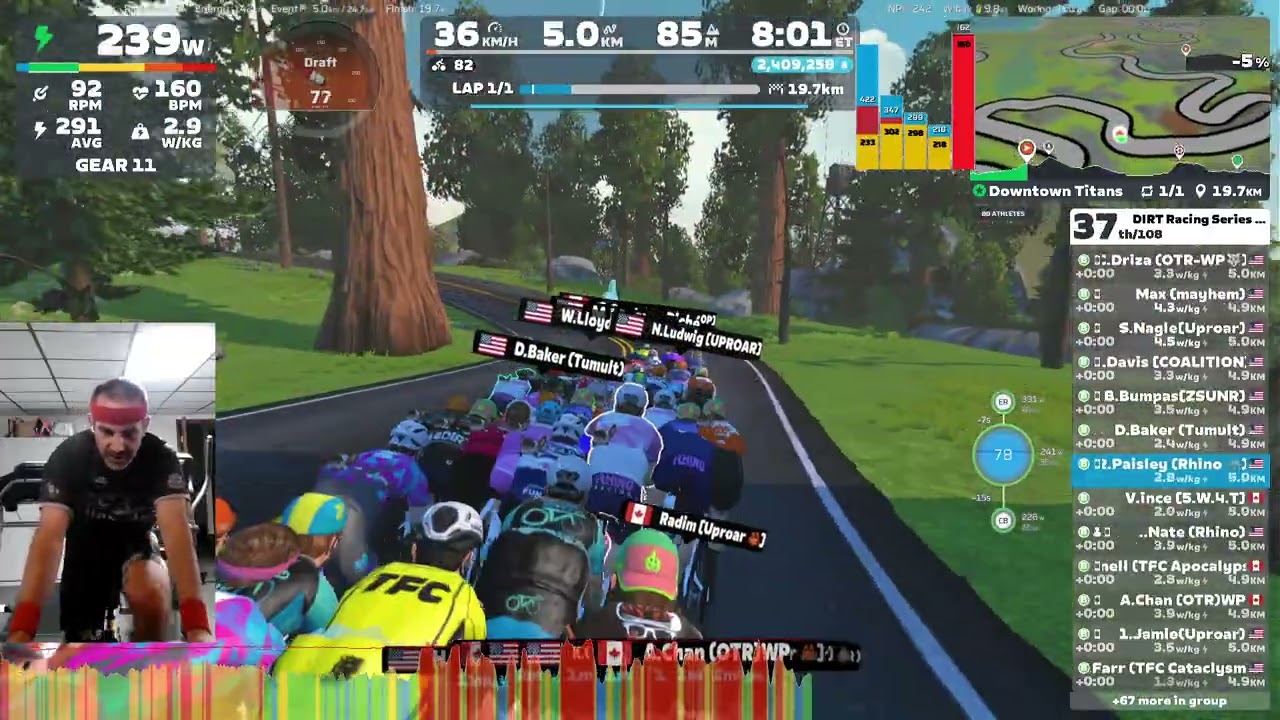 DIRT Race 1 Emerald Sapphire on Downtown Titans