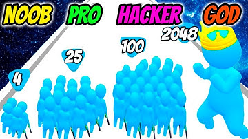 Count Run 3D - NOOB vs PRO vs HACKER vs GOD