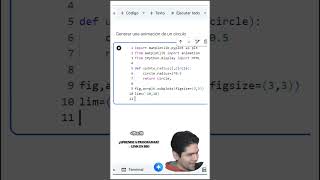 Generamos la animación de un círculo en Python 🟠🐍