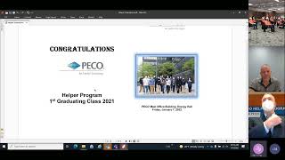 PECO Helper Pool Pre Apprenticeship Graduation Promotion to  Phase 2        (January 7, 2022)