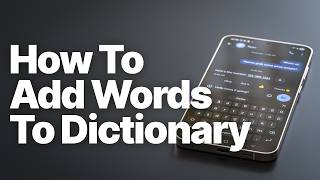 How to Add Words to Android Dictionary (Gboard & Samsung Keyboard)