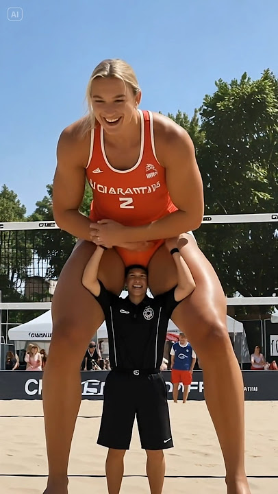 The tallest female volleyball player in the world #Women's volleyball team #Sports #Volleyball