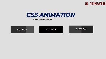 Animated BUTTON With HOVER Using HTML And CSS!!