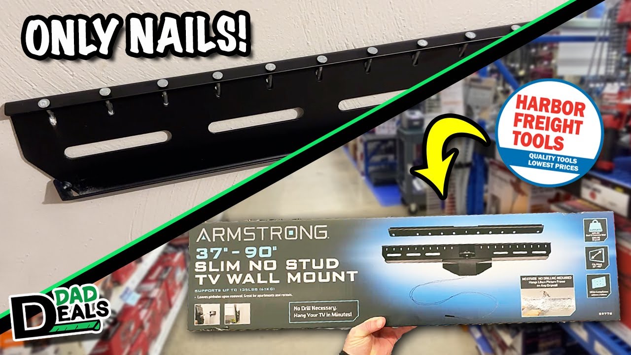 SHOULD You Buy The NO STUD TV Mount From Harbor Freight?