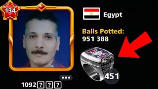 OMG 451 London Rings Player 🙀 951k Balls Potted - 8 ball pool - ITz BILAL gaming screenshot 4