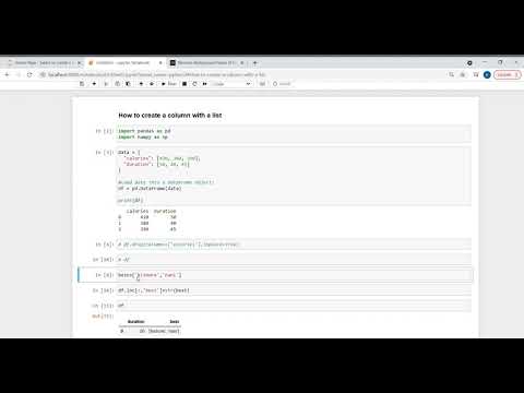 Creating a new column with a list of strings