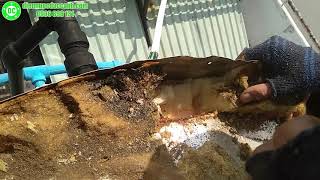 Hàn bồn nước nóng công nghiệp rò rỉ nước không ngừng