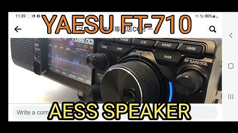 YAESU FT710 - AESS , Amazing LCD Display -