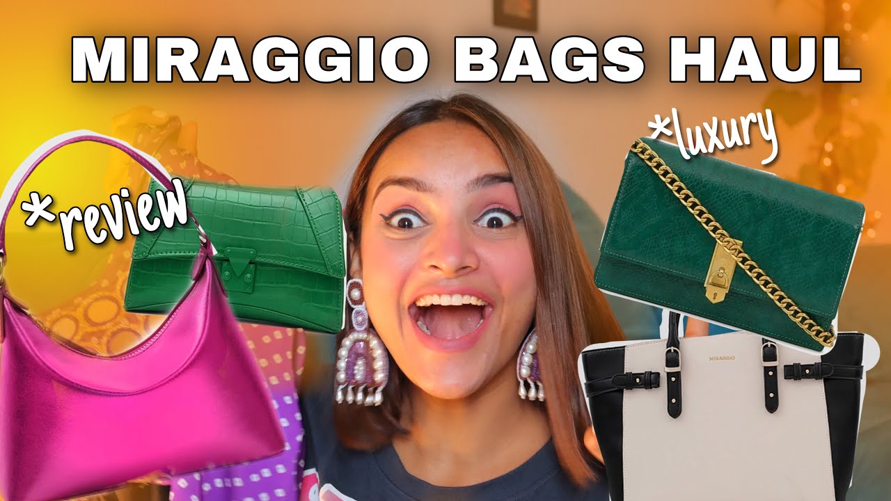 miraggio-bags-haul-honest-review-bag-collection-sapna-rai-youtube