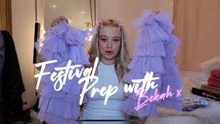 ☆ festival prep with me | vlog diy eyelash extensions, unboxing rave outfits & deep clean my car