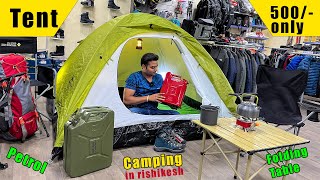 Never go Camping in India without Tents, folding Chairs, and folding Tables at affordable prices