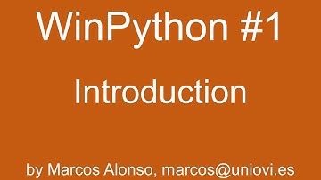 WinPython #1: Introduction