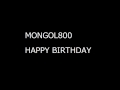 mongol800-HAPPY BIRTHDAY