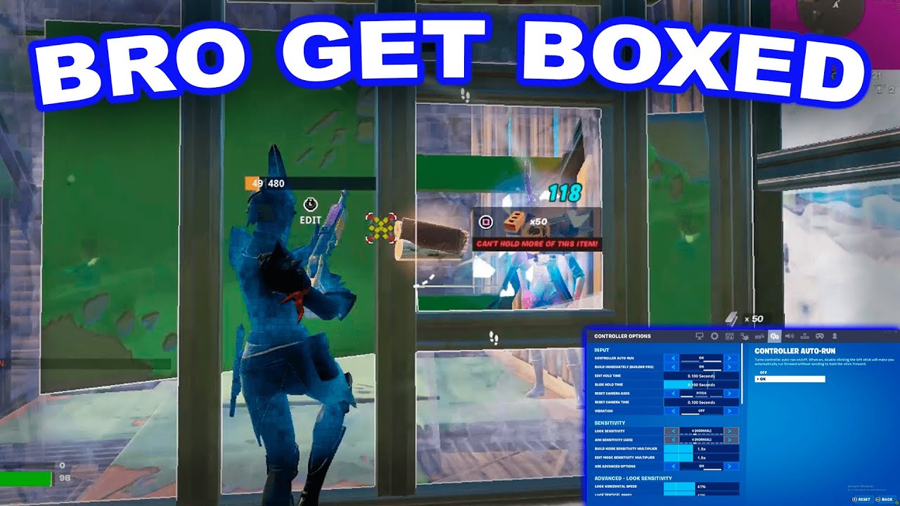 Bot Getting Boxed BRO get Boxed + Best settings for controller - YouTube