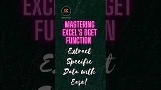 Mastering Excel's DGET Function: Extract Specific Data with Ease!