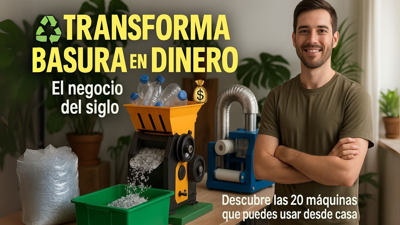 🚀 20 MÁQUINAS de RECICLAJE que POCOS CONOCEN y te HARÁN GANAR DINERO desde CASA