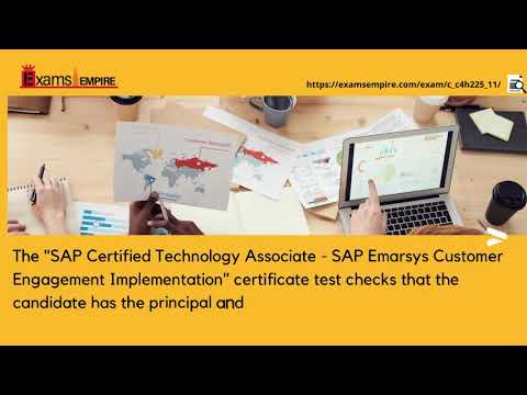 C_C4H225_11 | SAP Certified Technology Associate – SAP Emarsys Customer Engagement Implementation