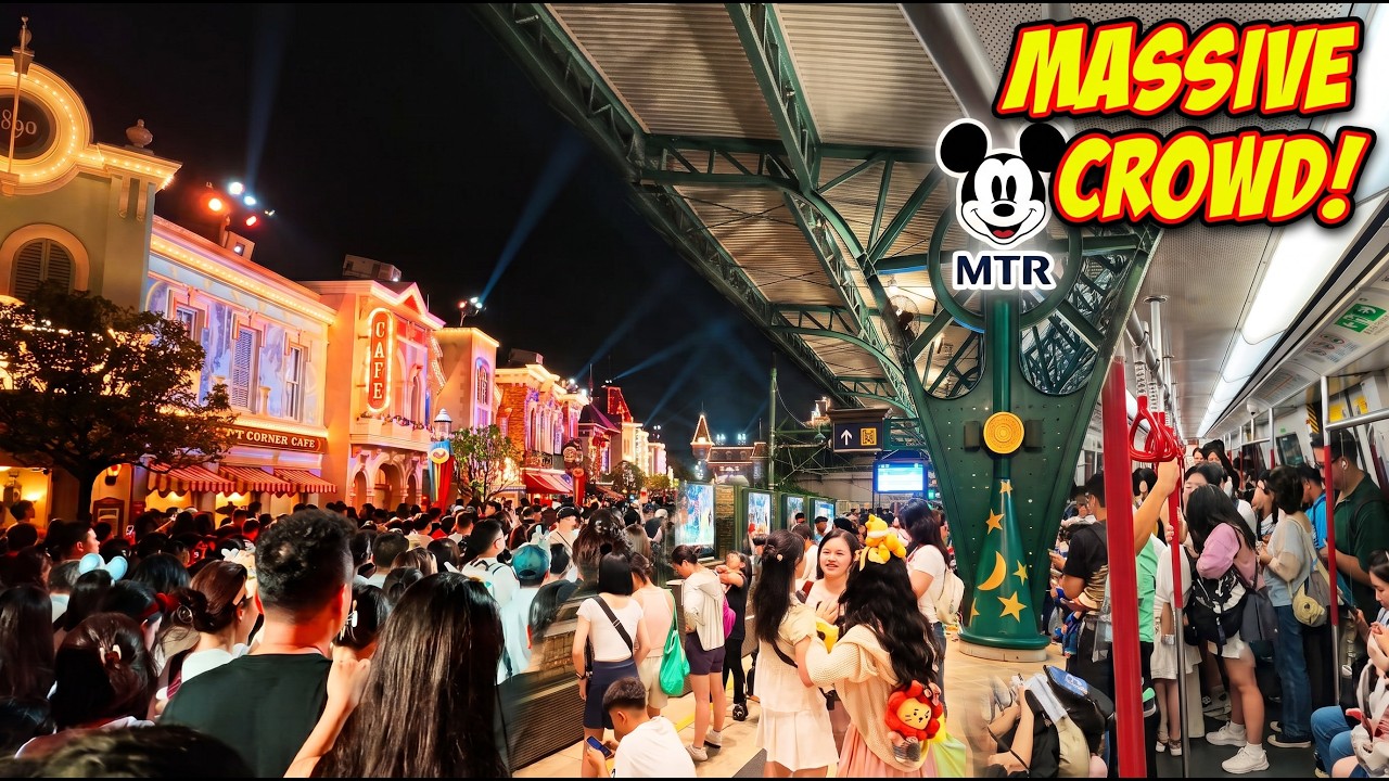 From Disneyland to Tsim Sha Tsui on a Saturday Night | Hong Kong MTR – Video