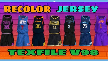 NBA2K20v98 RECOLOR JERSEY TEXFILE V98