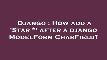 Django : How add a 