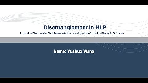 Style Disentanglement in NLP