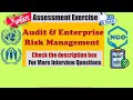 Audit & Entreprise Risk Management Interview Questions #jobinterview #careergrowth