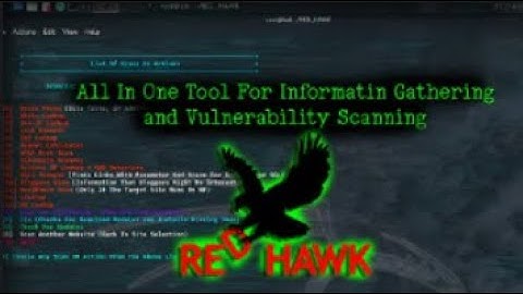 Uncover the Secrets of Network Exploration with Redhawk on Kali Linux!