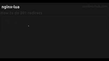How to do 301 redirect