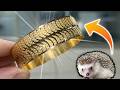 How do they make bracelets with hedgehog spines?