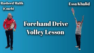 Forehand Drive Volley Lesson | Pakistan Devis Cup Captain Rasheed Malik screenshot 5