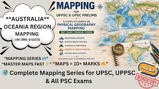 AUSTRALIA & OCEANIA Region Mapping Masterclass 🌍 | UPPCS Prelims 2026
