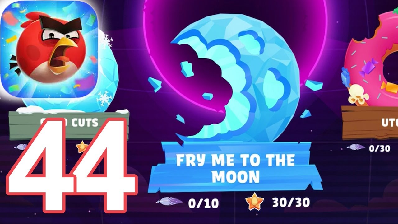 Angry Birds Reloaded Space MIRROR WORLDS (FRY ME TO THE MOON) ⭐⭐⭐ 1 to ...