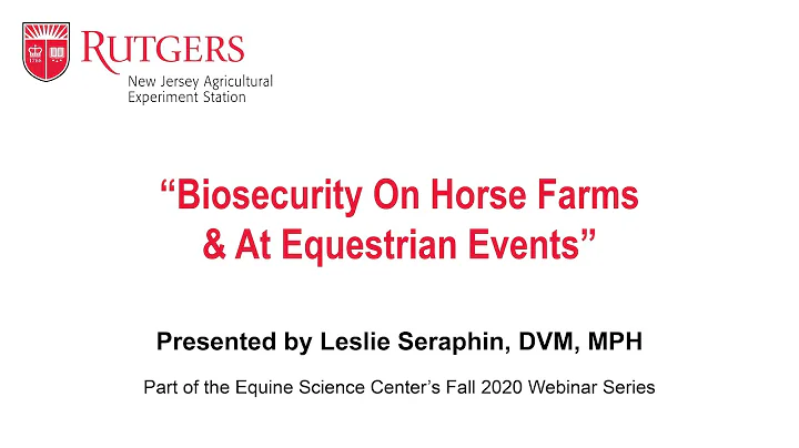 Biosecurity On Horse Farms & At Equestrian Events