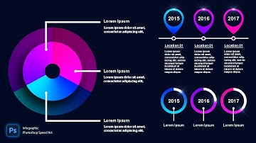 Infographic Design - Adobe Photoshop 2021 (Speed Art)