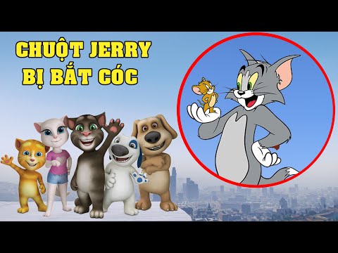 GTA 5 Mèo MY TALKING TOM Giúp Đỡ Mèo Tom Đi Tìm Chuột JERRY Đang Bị Nhóm Thanh Niên Lạ Mặt Bắt Cóc