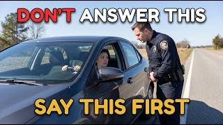 Never Answer These Police Questions Without Saying This First!