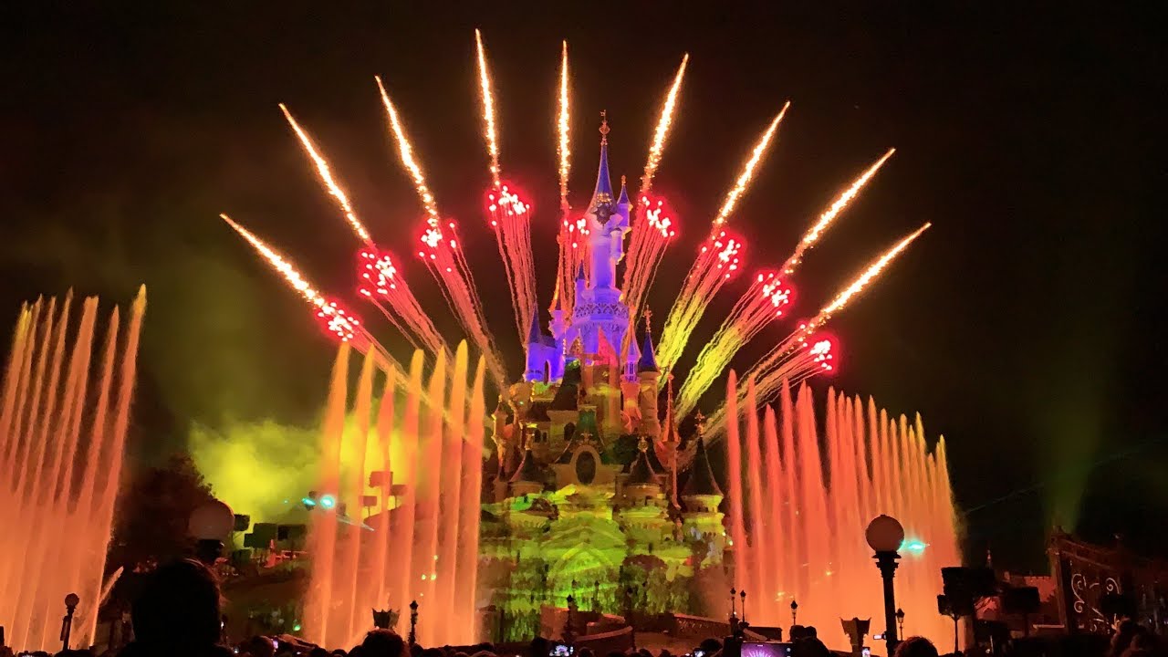 Disneyland Paris Lights Sleeping Beauty Castle in Green in Celebration of  St. Patrick's Day 