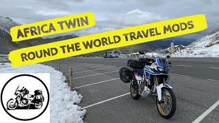 Round the World Travel Modifications - Honda Africa Twin Adventure Sports