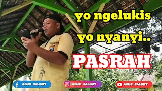 melukis sambil bernyanyi ' ACONG  SADEWO '