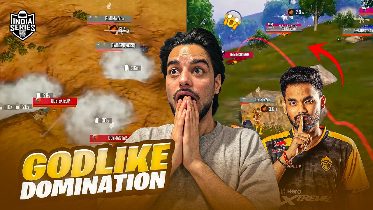IGL POWER 🔥 GODLIKE MANYA INSANE 1V4 😱 CASTING + FUN | BGIS 2026 QUATER FINALS | LORD CROW