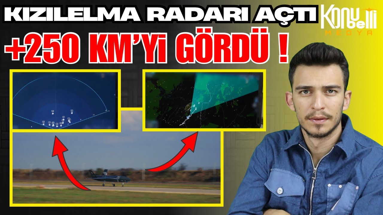 Kızılelma +250 KM'den Uçanı Kaçanı Gördü !! 'Milli Radar Murad'' Kızılelma'da test edildi !!