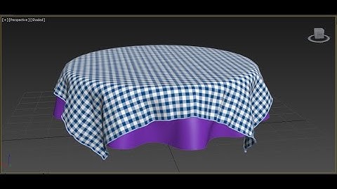 Table cloth simulation in 3ds Max