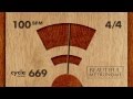 100 bpm 44 wood metronome